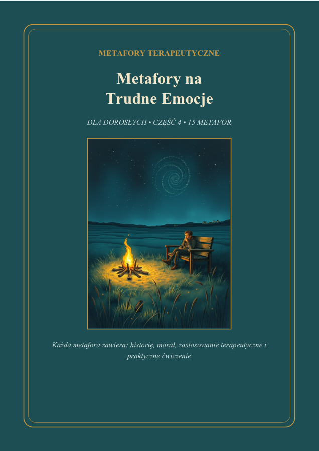 Okładka: Metafory na Trudne Emocje — dla dorosłych, część 4